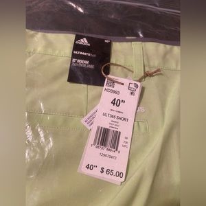 Men’s Adidas Lime Green Short Khakis 10” INSEAM